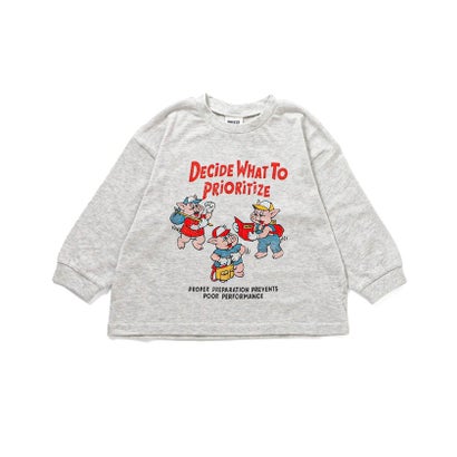 ブリーズ BREEZE WEB限定  ゆったりシルエットグラフィックバリエーションTシャツ  （ベージュ）｜詳細画像