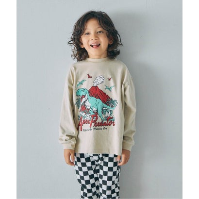 ブリーズ BREEZE WEB限定  ゆったりシルエットグラフィックバリエーションTシャツ  （ベージュ）｜詳細画像
