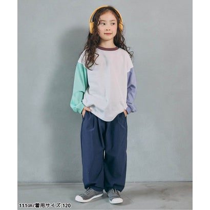 ブリーズ BREEZE WEB限定  ゆったりシルエット無地・ボーダーTシャツ （ダークグリーン）｜詳細画像