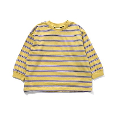 ブリーズ BREEZE WEB限定  ゆったりシルエット無地・ボーダーTシャツ （ダークグリーン）｜詳細画像