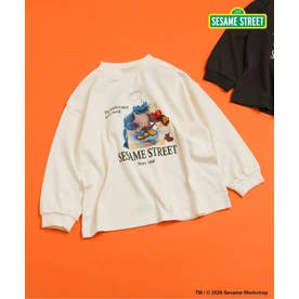 SESAME STREET フォトアート長袖Tシャツ  （アイボリー）