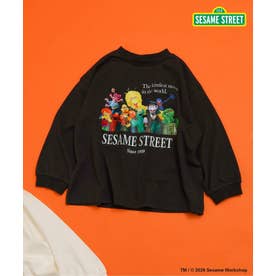 SESAME STREET フォトアート長袖Tシャツ  （チャコール）