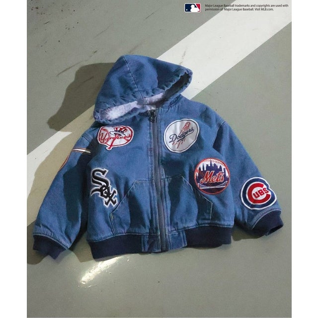 WEB限定 【MLB】デニムワッペンブルゾン （デニム）