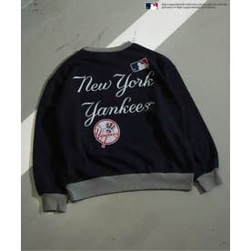 WEB限定 【MLB】バックプリントBIGロゴトレーナー(オトナ) （ネイビーブルー）