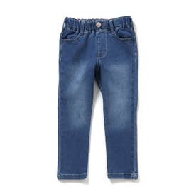あったからくらくスキニーパンツ  10分丈 スーパーストレッチ （ブルー）