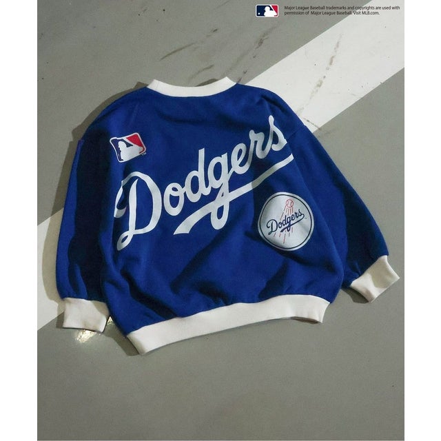 WEB限定 【MLB】バックプリントBIGロゴトレーナー （ブルー）