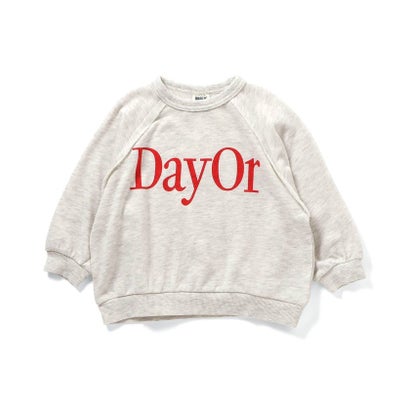 NET別注【DayOr】ロゴプリント裏毛トレーナー （アイボリー）｜詳細画像