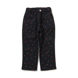 ＜あったかボトム＞WEB限定 あったかシェフパンツ  10分丈 （ブラック）