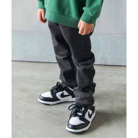 あったかすぽ軽テーパードパンツ  10分丈 ストレッチ （チャコール）