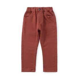 あったかすぽ軽テーパードパンツ  10分丈 ストレッチ （レッド）