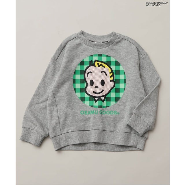 ＜OSAMU GOODS＞カラバリトレーナー （グレー）