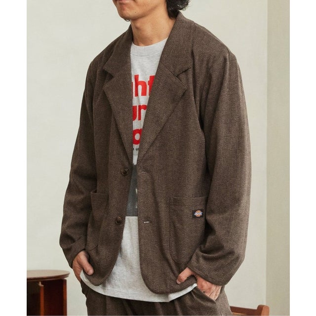 NET別注 Dickies ジャケット(セットアップ可)大人 （ブラウン）