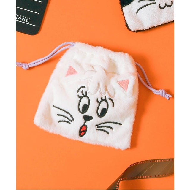 BREEZY CATS モチーフ巾着  （アイボリー）