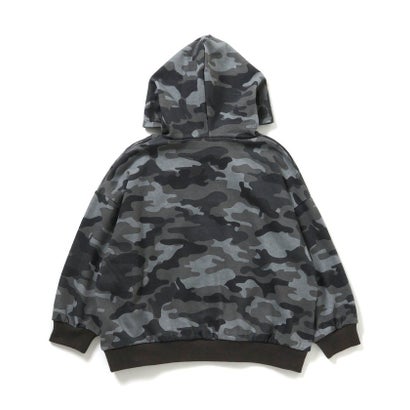 WEB限定【Dickies】カモフラ総柄パーカー （ブラック）｜詳細画像
