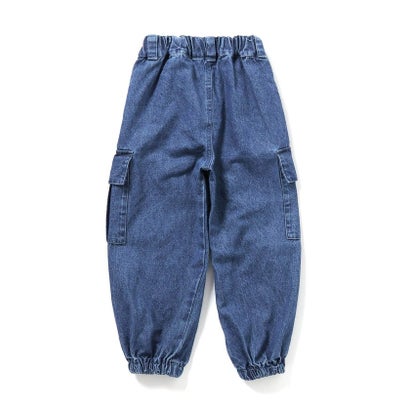 WEB限定【Dickies】デニムカーゴパンツ  10分丈 （ネイビーブルー）｜詳細画像