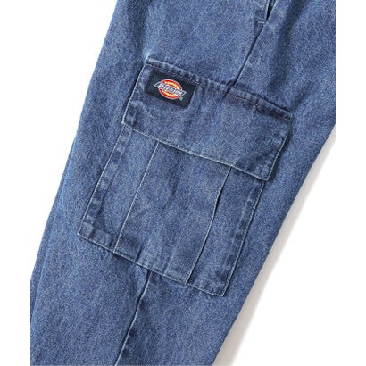 WEB限定【Dickies】デニムカーゴパンツ  10分丈 （ネイビーブルー）｜詳細画像