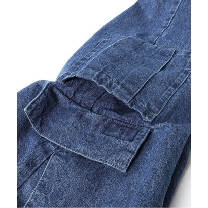 WEB限定【Dickies】デニムカーゴパンツ  10分丈 （ネイビーブルー）｜詳細画像