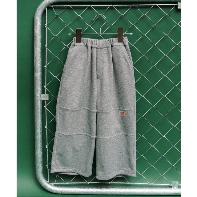 WEB限定【Dickies】切り替えカットソーパンツ  10分丈 （グレー）