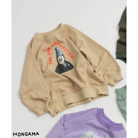 WEB限定【リンク】HONGAMA転写フォトトレーナー  （ベージュ）