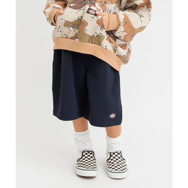 WEB限定【Dickies】ワークショーツ  6分丈 （ネイビーブルー）