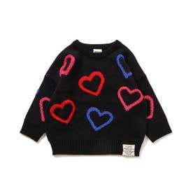 【リンク】girlsバラエティニット 洗濯機で洗える （ブラック）