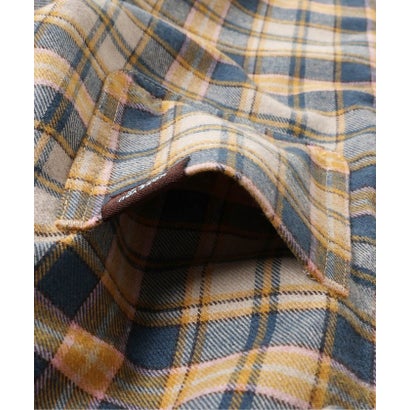チェックファーシャツジャケット （レッド）｜詳細画像