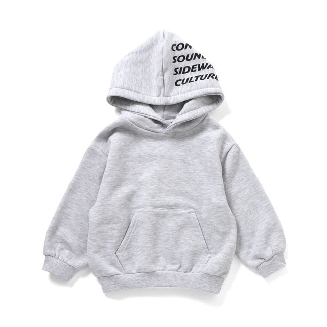 プリント入りパーカーPO_AAAL PRODUCTS （グレー）