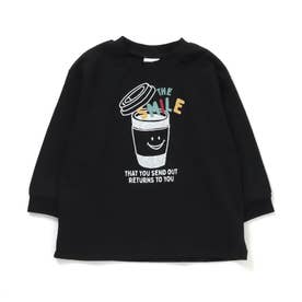 CAFE FOスマイルカップTシャツ （ブラック）