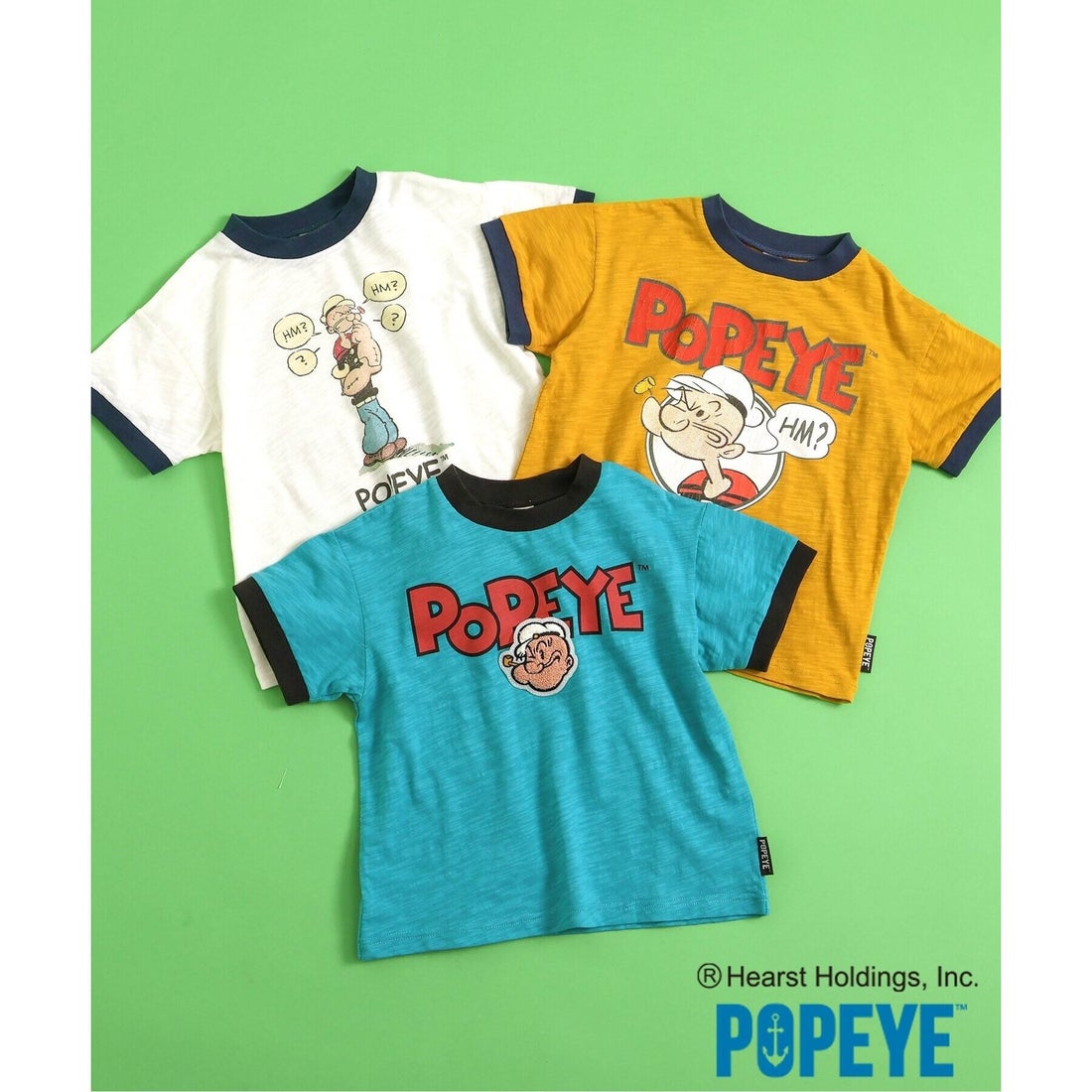 ブリーズ BREEZE 【リンク】ポパイコラボリンガーTシャツ （イエロー