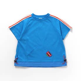 裾絞りネオンTシャツ （ブルー）