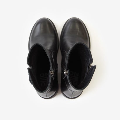 ダブルジップ厚底ショートブーツ F0801 bu-26w-f0801-bl （BLACK）｜詳細画像