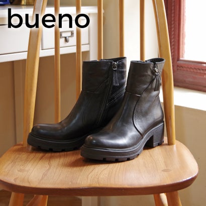 ダブルジップ厚底ショートブーツ F0801 bu-26w-f0801-bl （BLACK）｜詳細画像