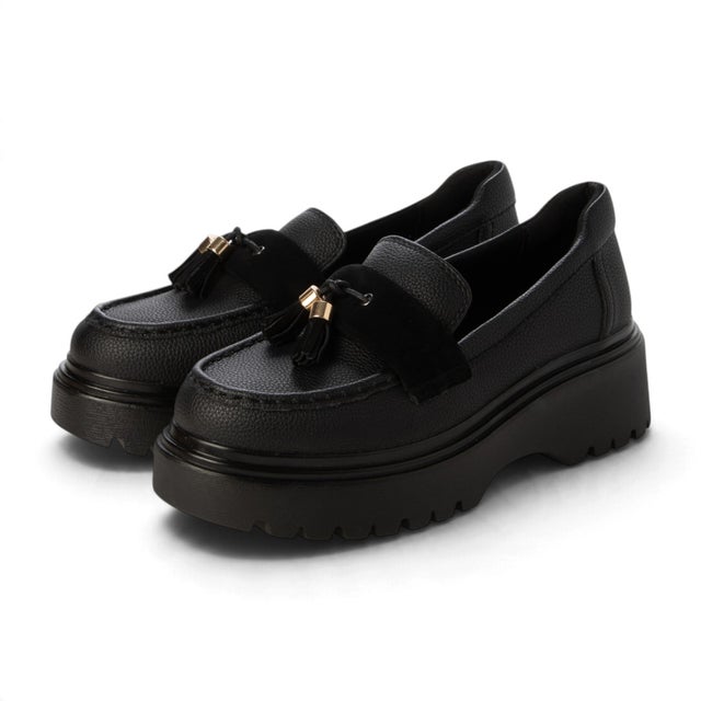 FIRENZE 撥水 本革タッセルローファー （BLACK）