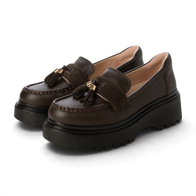 FIRENZE 撥水 本革タッセルローファー （DarkBrown）