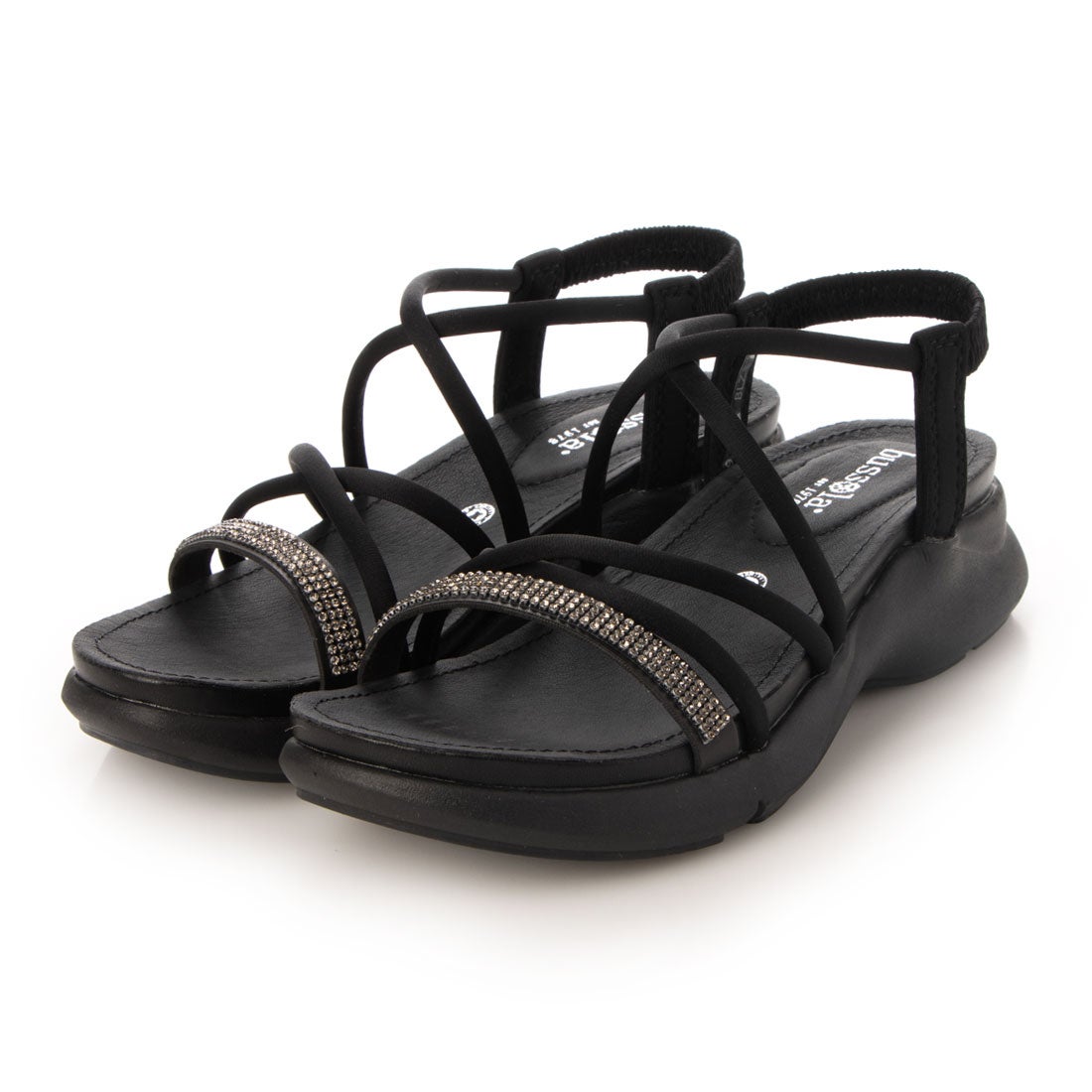 ブソラ bussola ラインストーンベルトチューブコードサンダル （ブラック雑材） -レディースシューズ・靴の公式通販サイト | ハーモニー