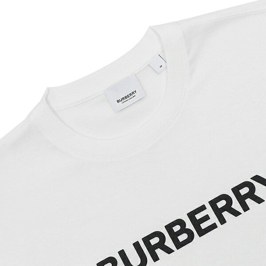 バーバリー BURBERRY Tシャツ Mサイズ ロゴT ホワイト メンズ BURBERRY