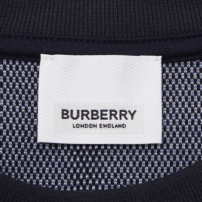 バーバリー BURBERRY Tシャツ カットソー 半袖カットソー トップス ネイビー ホワイト メンズ BURBERRY 8070668 B3421 （WHITE DC BLUE）｜詳細画像