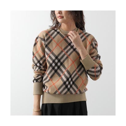 バーバリー BURBERRY BURBERRY ニット 8093486 長袖 チェック （SAND-IP-CHECK/ベージュ）｜詳細画像