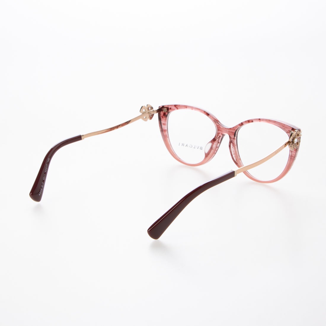 ブルガリ BVLGARI メガネ 眼鏡 アイウェア レディース メンズ （クリアピンク/ゴールド）