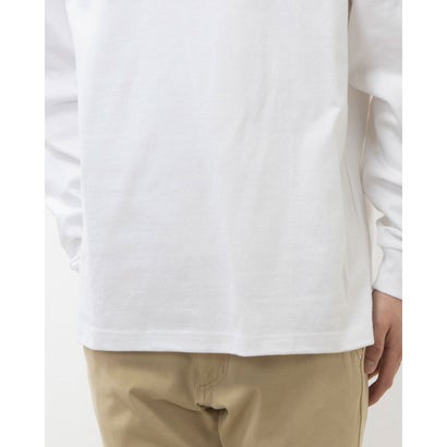 バイウェア BYWEAR Split Woven Patch L/S T-Shirt （White）｜詳細画像