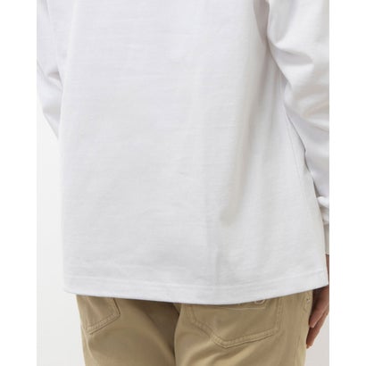 バイウェア BYWEAR Split Woven Patch L/S T-Shirt （White）｜詳細画像