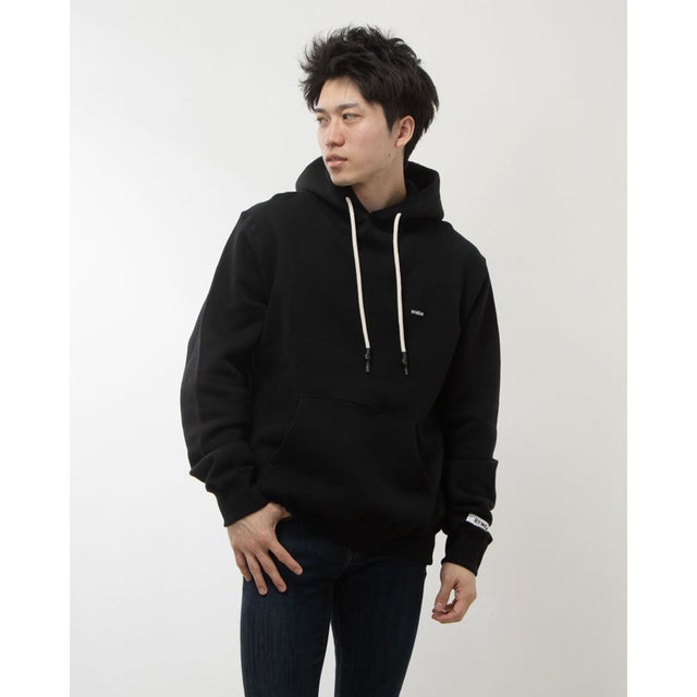 
                    Embroidery Patch Hoodie （Black）