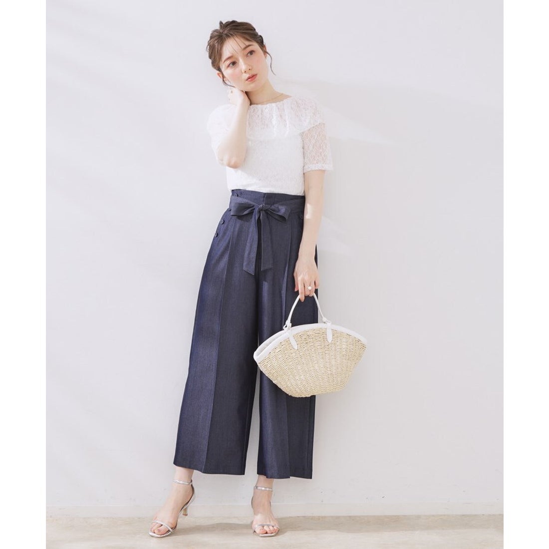 クチュール ブローチ Couture Brooch レースフレアオフショルTOPS 