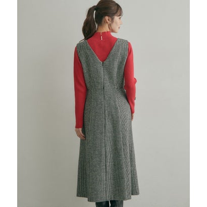 ウール混千鳥ツイードジャンスカ （ブラウン(244)）｜詳細画像