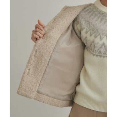 クチュール ブローチ Couture Brooch フライス編みナッピングコート （オフホワイト(003)）｜詳細画像
