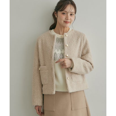 クチュール ブローチ Couture Brooch フライス編みナッピングコート （オフホワイト(003)）｜詳細画像