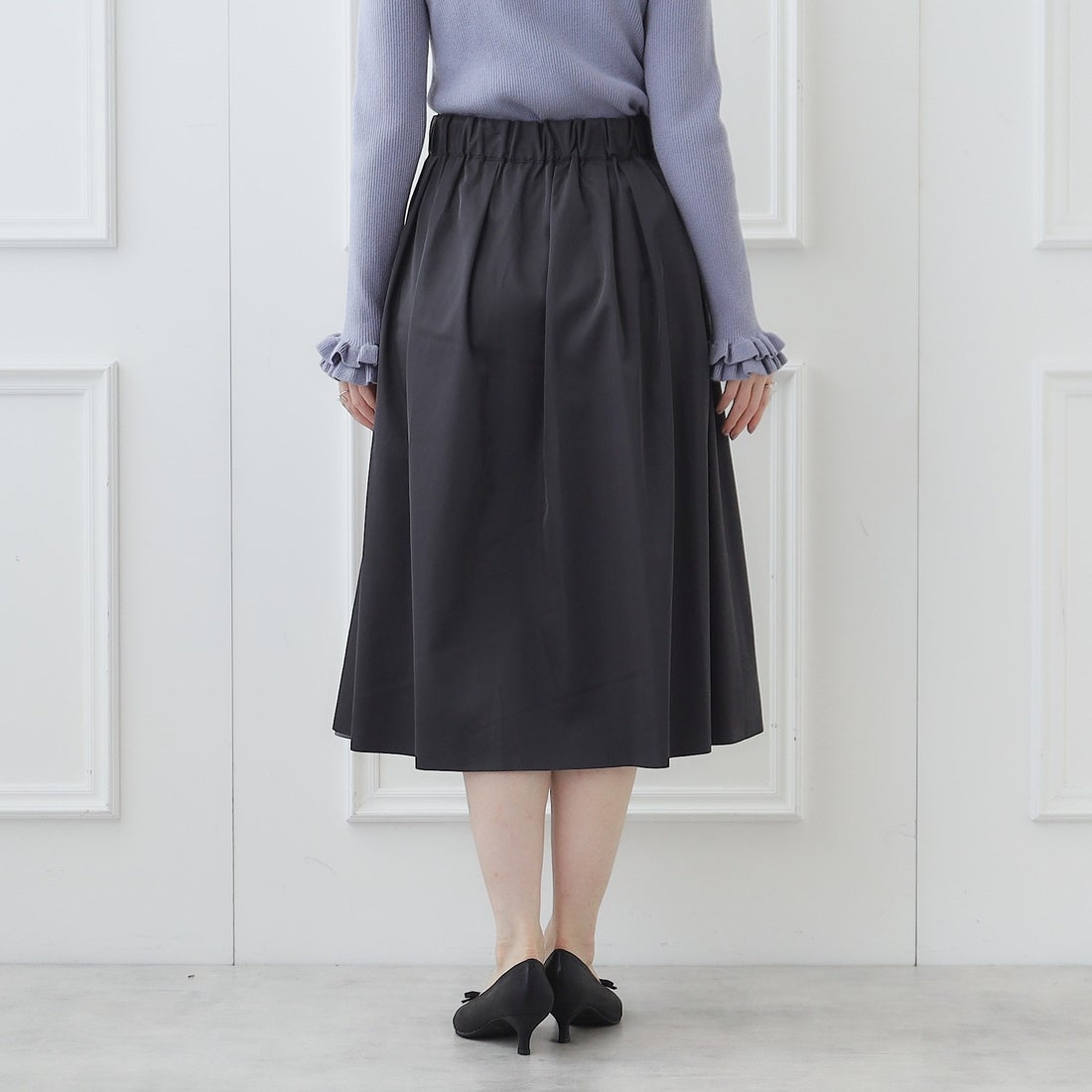 クチュール ブローチ Couture Brooch リバーシブルドットフレアスカート （チャコールグレー(114)）