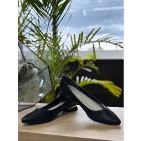 2cmヒール attractive heelパンプス（ポインテッドトゥ） （ブラック）