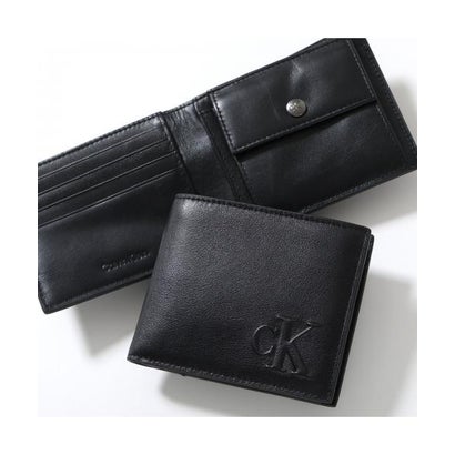 Calvin Klein 二つ折り財布 LV04G1072G 小銭入れあり （UB1/Black/ブラック）｜詳細画像