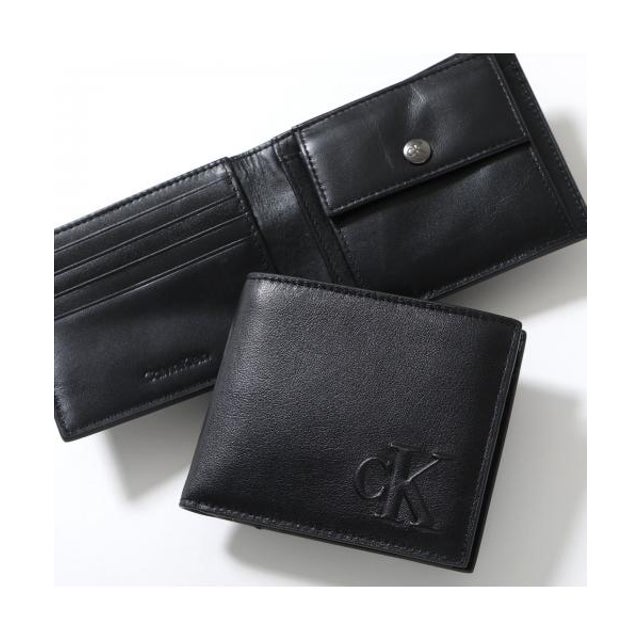 二つ折り財布 LV04G1072G 小銭入れあり （UB1/Black/ブラック）